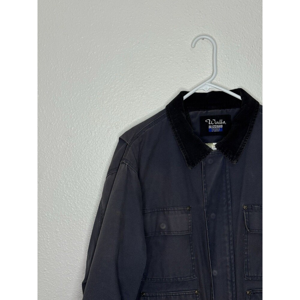 VTG Walls Blizzard Pruf Canvas Jacket Mens Large Chore Barn Work Distressed Coat - Picture 3 of 16